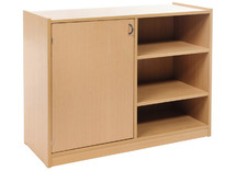 Kast Basic, Met 4 Planken En 1 Deur Links