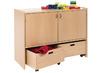 Kast Basic, Met 2 Deuren En 2 Rolkisten