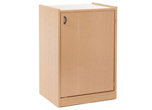 Kast - Basic - Met 2 Planken En 1 Deur - beuk - kist appelgroen - per stuk