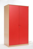 Kast Basic, Hoge Kast Met 5 Planken En 2 Deuren, Met Slot, 60D