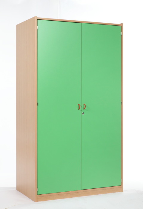 Kast Basic, Hoge Kast Met 5 Planken En 2 Deuren, Met Slot, 60d