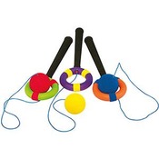 Spel - balspel - Spordas - balvangertjes - set van 3 assorti