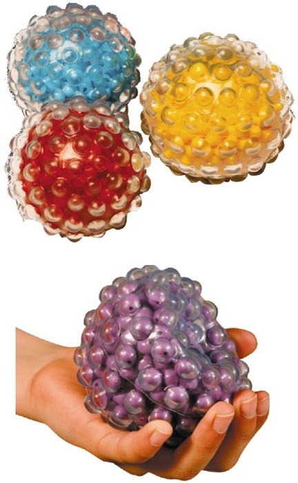 Bal - Noppenbal - Stimove Roll-n-rattle Sensory Balls - Rammelaar Bal Met Pareltjes - Set Van 3