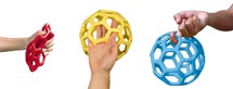 Ballen-rubberflex grijpballen-set van 6