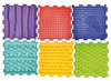 snoezelhoek - tactiel - tegelmatten - set 2 - set van 6