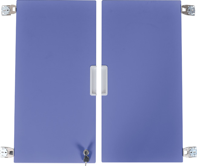Quadro - Middelgrote Deuren Met Slot, Per Paar - Blauw