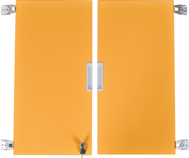 Quadro - Middelgrote Deuren Met Slot, Per Paar - Oranje