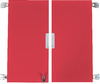 Quadro - middelgrote deuren met slot, per paar - rood