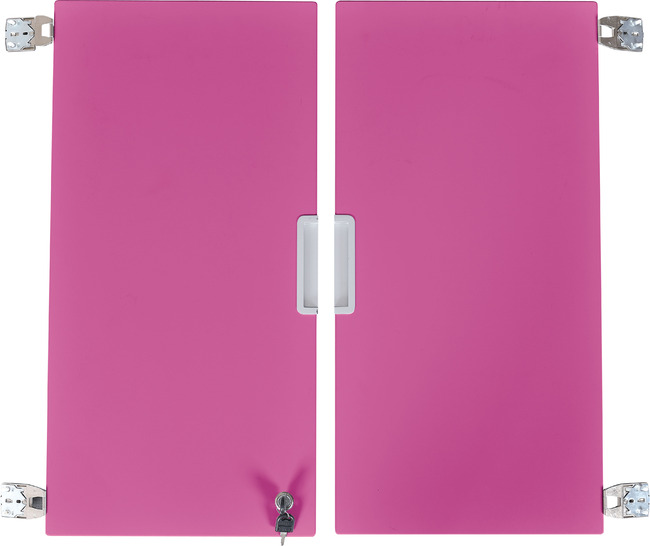 Quadro - Middelgrote Deuren Met Slot, Per Paar - Roze