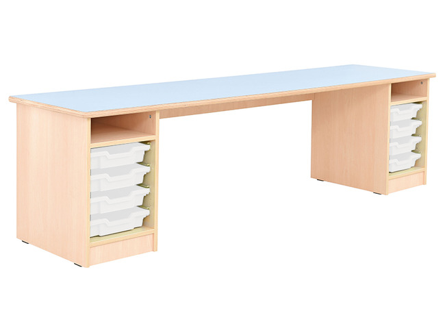 Speeltafel - Groepstafel - Incl 8 Lage Fc - Laden - Transparant - Per Stuk