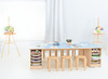 Speeltafel - Groepstafel - Incl 8 lage FC - laden - transparant - per stuk