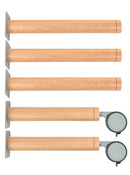 Flexi - Tafelpoten 70 Cm 5St