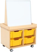 Flexi - dubbelzijdig bord voor kasten voor plastic kisten