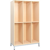 Locker - Hout - 6 Vakken