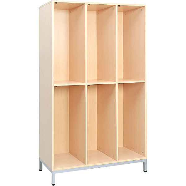 Locker - Hout - 6 Vakken