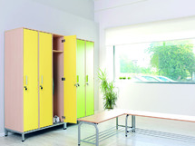 Locker - Hout - 3 Vakken 187Cm