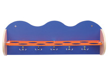 Muurrek - Voor 10 Plastic Bekers - blauw - per stuk