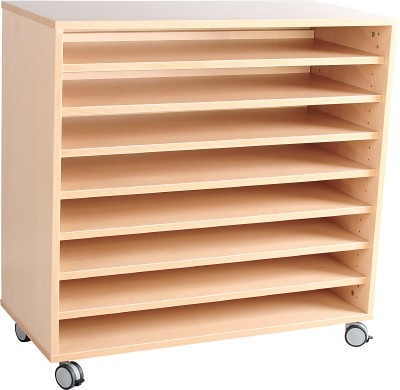 Flexi - M-kast - 7 Legplanken - Wielen