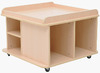 Speelmeubel - speeltafel - vierkant - hoog - zonder kisten en glijders - 81 x 81 x 57 cm - per stuk