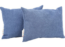 Kussens - 40x30cm - blauw - set van 2