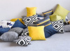 Kussens - 40x30cm - blauw - set van 2
