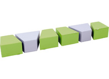 Zitkussen - trapezium - set van 6