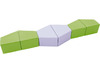Zitkussen - trapezium - set van 6