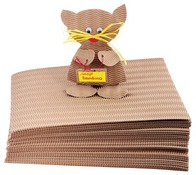 Kraftpapier - ribkarton 3d - 100vel