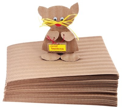 Kraftpapier - Ribkarton 3d - 100vel