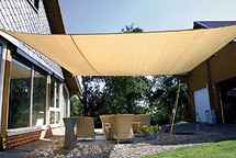 Zonnezeil - shadowdoek - 5 x 5 m - per stuk