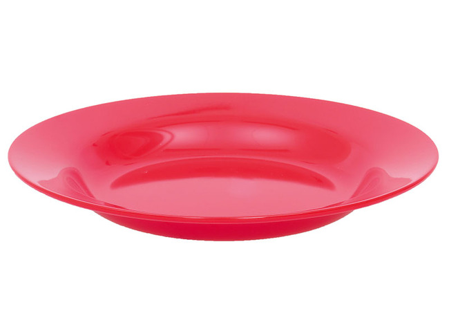 Servies - Colores - Diep Bord - Rood - Per Stuk