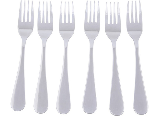 Eetgerei - Bestek - Kindervork - Metaal - Set Van 6