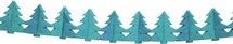 Kerst - Accordeonslinger - Kerstboom - P/St