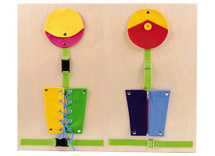 Sensory huis - muurpaneel - textielsluitingen