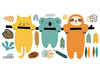 Muurdecoratie - Muurstickers - ausi dieren - per set