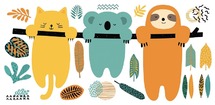 Muurstickers - Ausi Dieren