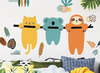 Muurdecoratie - Muurstickers - ausi dieren - per set