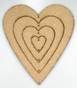 Hout - Mobile Decoratie - hart - per stuk