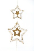 Hout - Mobile Decoratie - kerstster - per stuk
