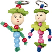 Sleutelhangers - breekringen - 2,5 cm diameter - set van 10