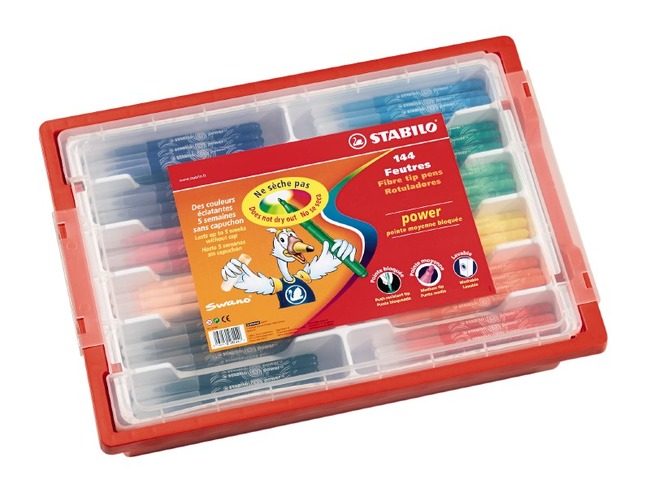 Stiften - Kleurstiften - Stabilo Power - 12 X 12 Kl - Voordeelpakket - Set Van 144 Assorti