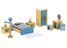 Poppenhuis - poppenhuismeubel - eigentijds - slaapkamer