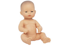 Poppen - babypop - Miniland Baby Doll - zonder haar - 32 cm - meisje - aziatisch - per stuk