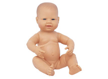 Poppen - babypop - Miniland Newborn Doll - zonder haar - 40 cm - jongen - europees - per stuk