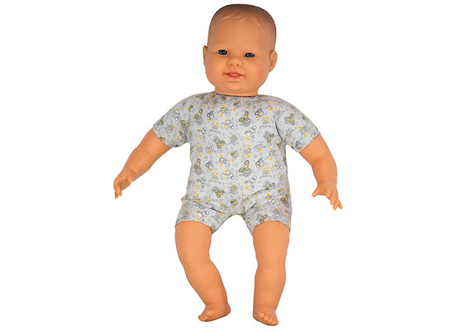 Poppen - Babypop - Miniland Bald Doll - Zacht - 40 Cm - Europees - Per Stuk