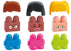 Blokken - Miniland - emoties - sociaal-emotioneel - set van 18 assorti