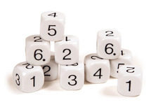 Spellen dobbelstenen cijfers 1-6 set/10