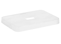 Opbergdeksel - Sigma Home - 34,2 x 24,2 x 3,4 cm - transparant - wit - per stuk