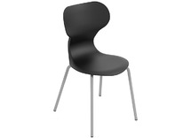 Zithoogte 42 cm - kuip zwart