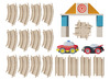 Voertuigen - autobaan - Haba Cars - mijn eerste racebaan - gerecycleerd hout - per set